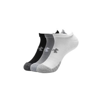 Image of Under Armour Heatgear Socks NS Steel/White/White - L Size: Large