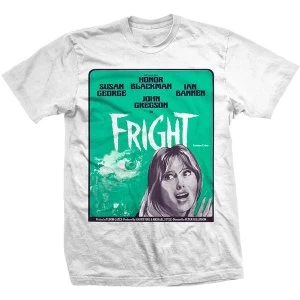 Image of StudioCanal - Fright Poster Unisex Medium T-Shirt - White