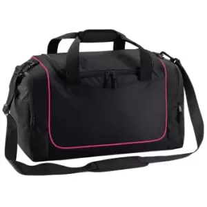 Image of Quadra Teamwear Locker Duffle Bag (30 Litres) (One Size) (Black/Fuchia)