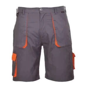 Image of Portwest Mens Texo Contrast Work Shorts Grey M