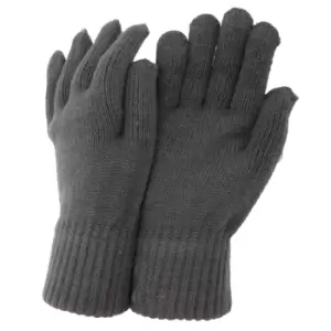 Image of CLEARANCE - Mens Thermal Knitted Winter Gloves (One Size) (Grey)