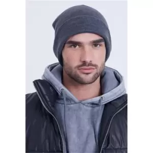Image of I Saw It First Charcoal Knitted Beanie Hat - Grey