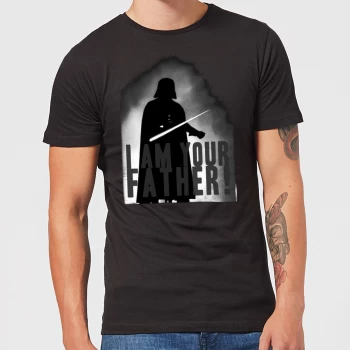 Image of Star Wars Darth Vader I Am Your Father Silhouette Mens T-Shirt - Black - 4XL - Black