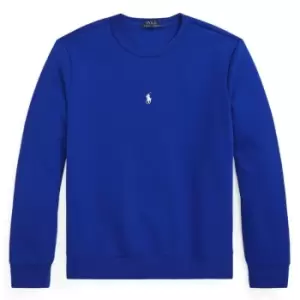 Image of POLO RALPH LAUREN Centre Logo Crew Neck Sweatshirt - Blue