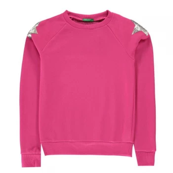Image of Benetton Star Sweatshirt - 40T Pink