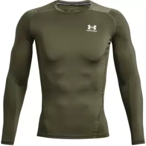 Image of Under Armour Armour Comp Baselayer Top - Green