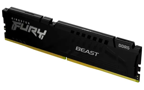 Image of Kingston Fury Beast 8GB (1x8GB) 5200MHz C36 DDR5 Memory - Black - KF552C36BBE-8
