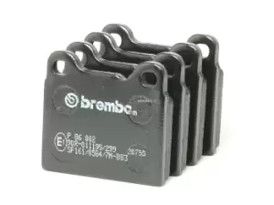 Image of BREMBO BRAKE PAD SET OF 4 P86002