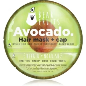Image of Bear Fruits Avocado Oil Repair Nourish Hair Mask Hair Cap