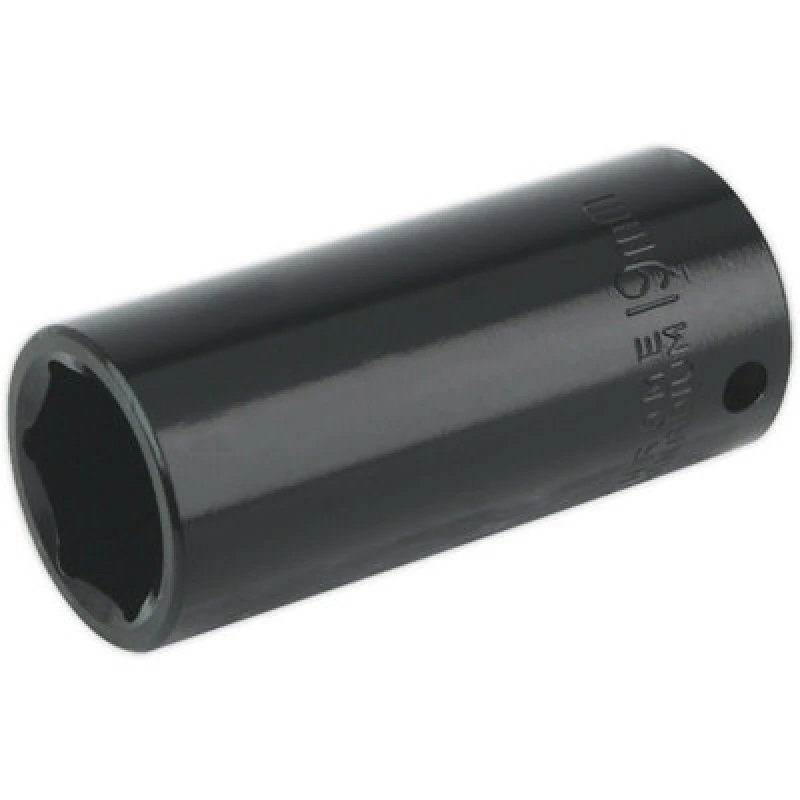 Image of Loops 19mm Forged Deep Impact Socket - 3/8 Inch Sq Drive Chrome Vanadium Wrench Socket Multi