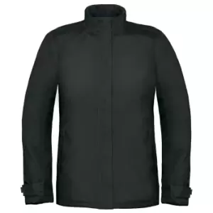 Image of B&C Womens/Ladies Premium Real+ Windproof Waterproof Thermo-Isolated Jacket (XL) (Black)