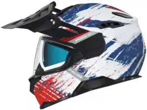 Image of Nexx X.Vilijord Mudvalley Helmet, white-red-blue, Size 2XL, white-red-blue, Size 2XL