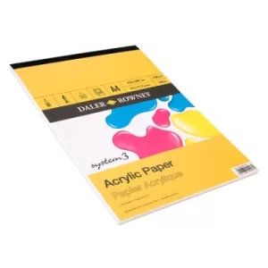 Image of Daler Rowney System 3 Acrylic Pad 20 Sheets A4