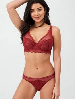 Image of Freya Expression Lace Brazilian Brief - Red