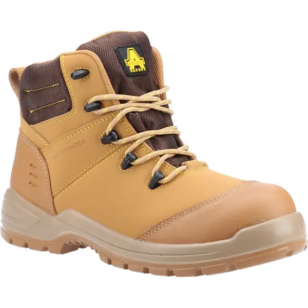 Image of Amblers Safety Mens 308C S3 SRC Metal Free Safety Boots UK Size 10 (EU 44) Honey AMB336-HONEY-10