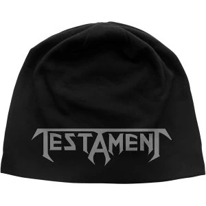 Image of Testament - Logo Unisex Beanie Hat - Black