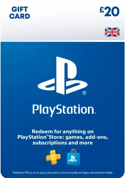 Image of Sony PlayStation Store £20 PSN Top Up Gift Card