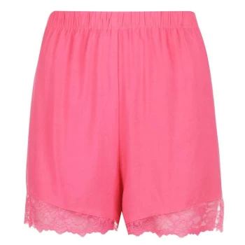 Image of Biba Lacey Pyjama Shorts - Pink