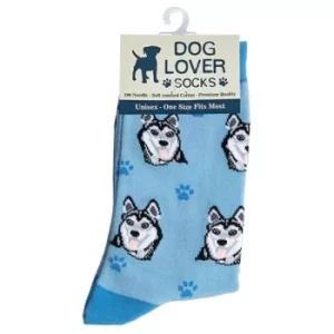 Image of Dog Lover Socks Siberian Husky
