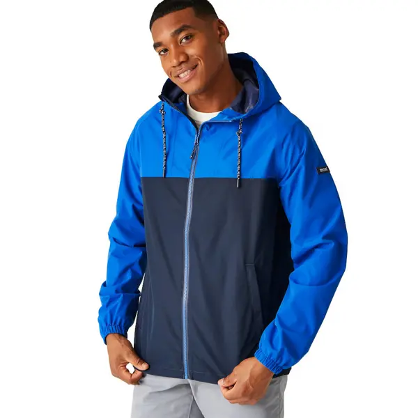 Image of Regatta Mens Belcastel Full Zip Hooded Jacket S - Chest 37-38' (94-96.5cm) Oxford Blue/Navy RMW398-0L8-S
