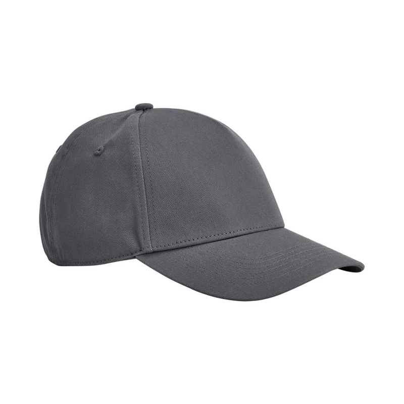 Image of Beechfield Beechfield Men Classic Cotton 5 Panel Baseball Cap in Mid Grey Mid Grey One Size Male 5063527971456