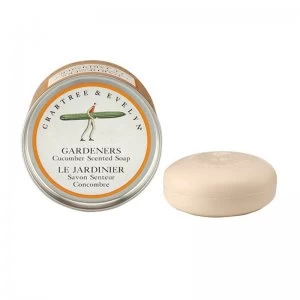 Image of Crabtree & Evelyn Gardeners Cucumber Scented Soap 75g