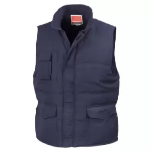 Image of Result Mens Mid-Weight Bodywarmer Showerproof Windproof Jacket (M) (Navy Blue)