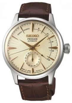 Image of Seiko Mens Presage Brown Calf Leather Strap SSA387J1 Watch