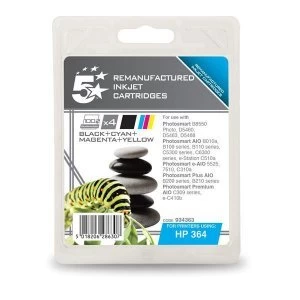 Image of 5 Star Office HP 364 Black and Tri Colour Ink Cartridge