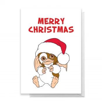 Image of Gremlins Merry Christmas Greetings Card - Large Card