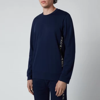 Image of Polo Ralph Lauren Mens Loopback Jersey Long Sleeve Top - Cruise Navy - L