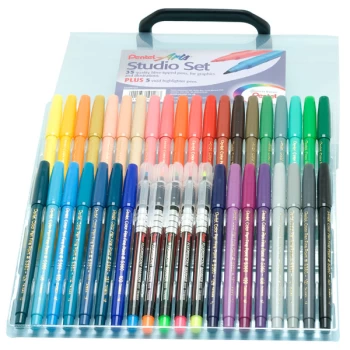 Image of Pentel S360PP/35A Studio Set (35 Fibre Pens - 5 Highlighters)
