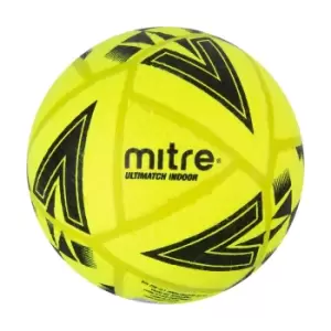 Image of Mitre Ultimatch Indoor Football (yellow/Black, 4)