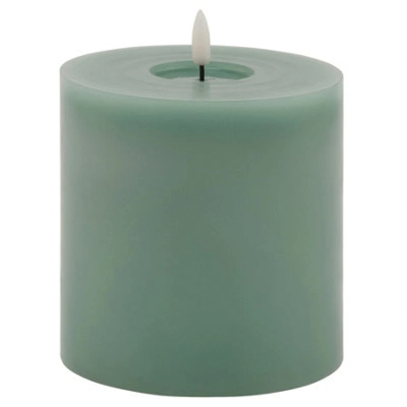Image of Luxe Collection Melt Effect 5X5 Sage LED Wax Candle