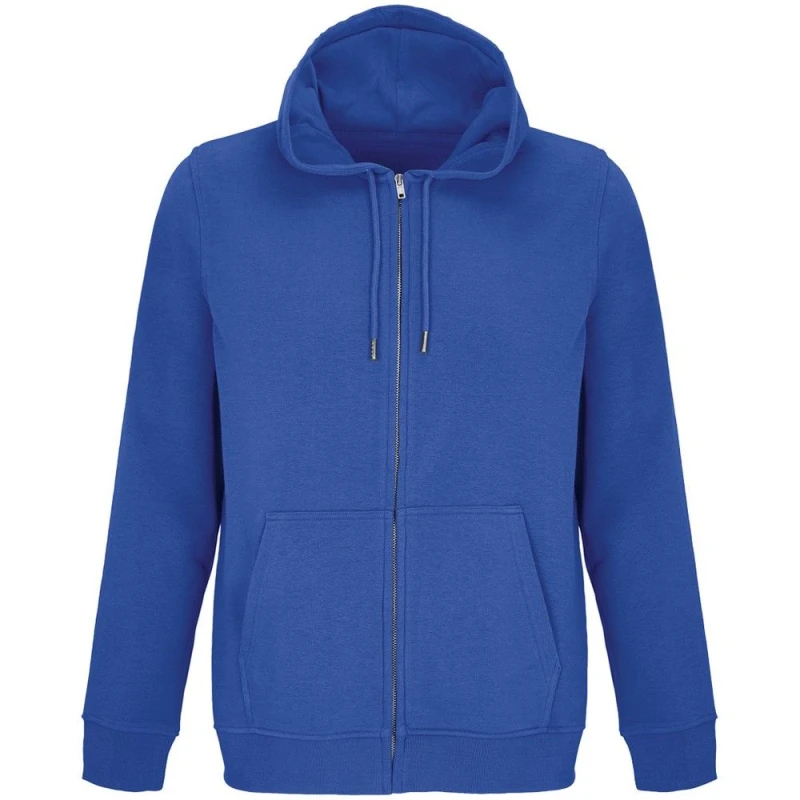 Image of SOL'S Mens Calipso Full Zip Hoodie in Blue Size: XS Blue Male XS