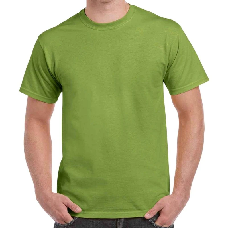 Image of Gildan Mens Heavy Cotton T-Shirt in Lime Size: Medium Lime Male M