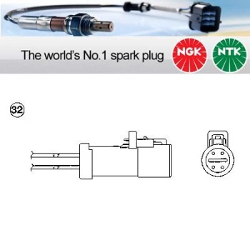 Image of 1x NGK NTK Oxygen O2 Lambda Sensor OZA659-EE75 OZA659EE75 (1659)