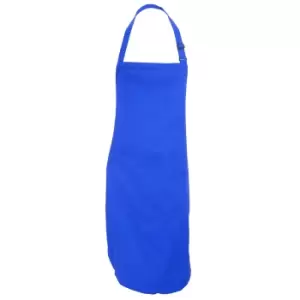 Image of Dennys Adults Unisex Catering Bib Apron With Pocket (One Size) (Sapphire)