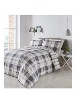 Image of Fusion Balmoral Duvet Cover Set - Grey