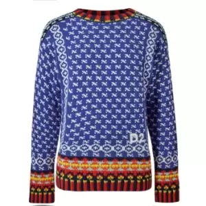 Image of DSquared2 Mount Logan Pullover - Blue