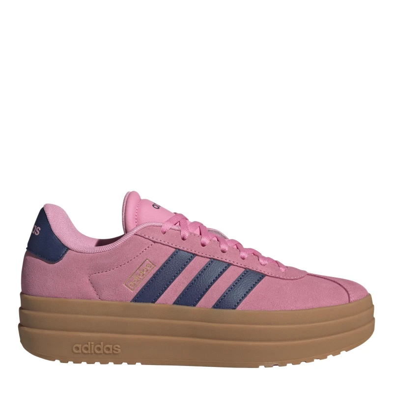 Image of adidas VL Court Bold Womens Trainers Pink/Navy female 4 (36.7)