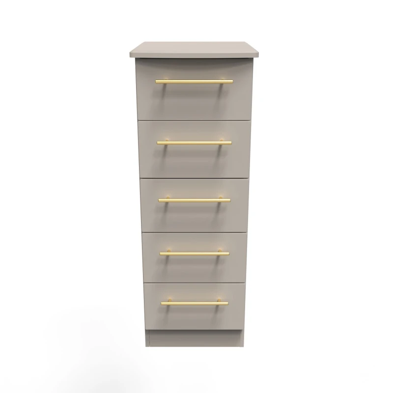 Image of Helmsley 5 Drawer Tallboy In Kashmir Matt (Ready Assembled)