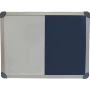 Image of Combination Drywipe/Felt Board 900X600MM Alu Frame