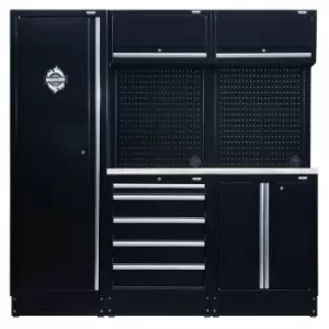 Image of Draper 04503 BUNKER Modular Storage Combo with Stainless Steel Worktop (11 Piece)