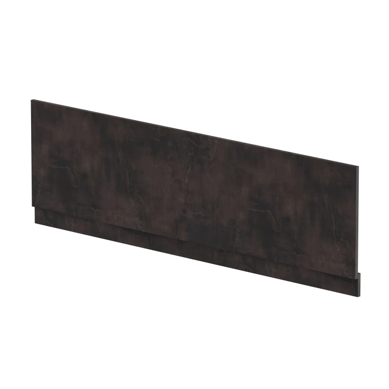 Image of Balterley Edge/Power Straight Front Bath Panel & Plinth, 1800mm - Textured Matt Metallic Slate Grey unisex