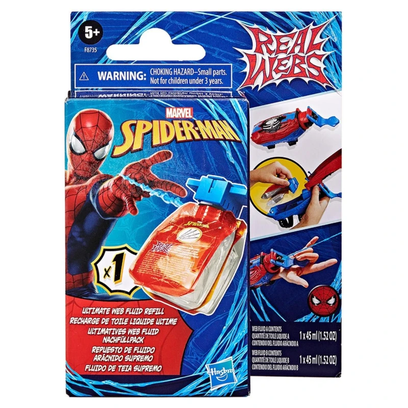 Image of Marvel Spider-Man Real Webs Ultimate Web Fluid Refill Projectile Toys One Size None 93962590000
