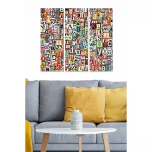 Image of MDF82118452 Multicolor Decorative MDF Painting (3 Pieces)