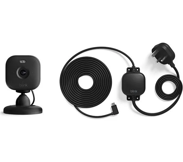 Image of BLINK Mini 2 Full HD 1080p WiFi Security Camera with Weather Resistant Adapter - Black 5056489782291