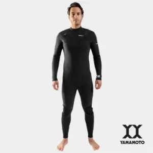 Image of Gul Y39 5/4mm Blind stitched Yamamoto Steamer Mens - Black/Ripstop