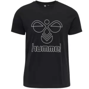 Image of Hummel Print Graphic T Shirt Mens - Black